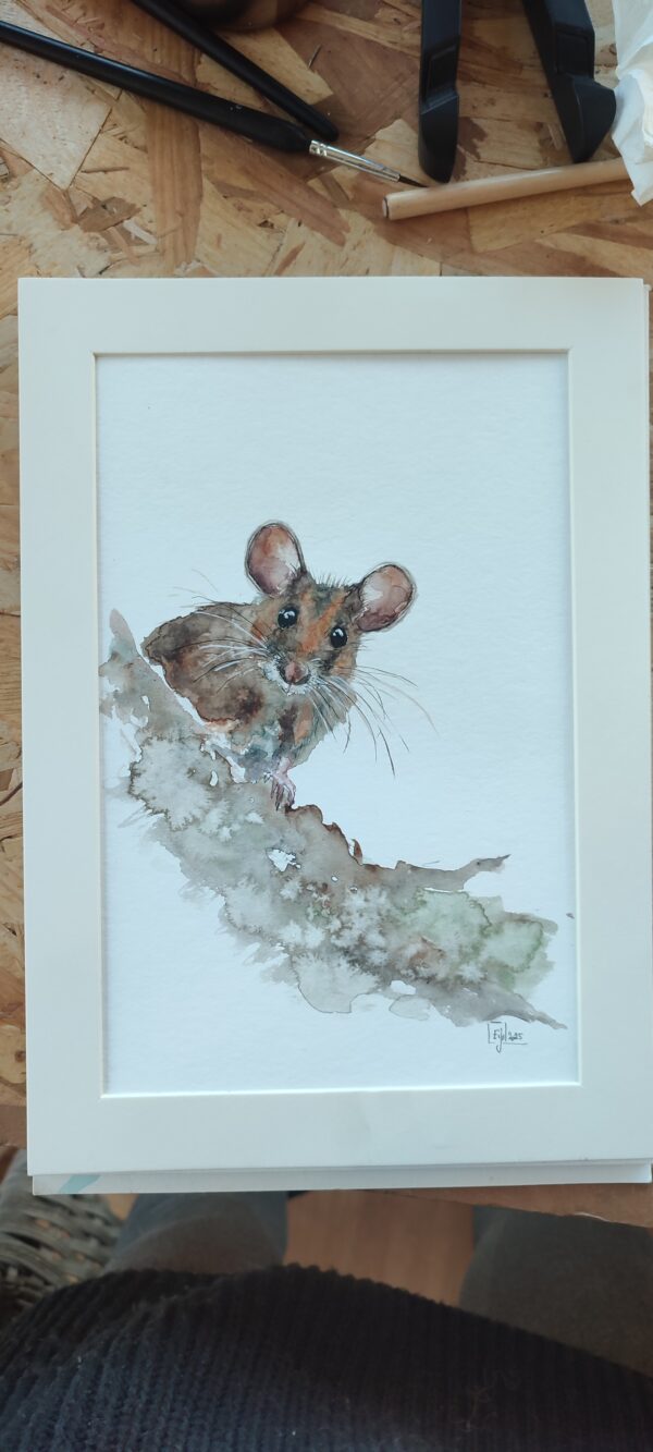 Petite souris sur sa branche (VENDUE) – Image 3